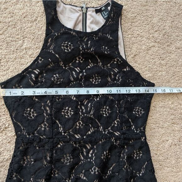 ⭐ H&M Black Floral Lace Dress - Picture 8 of 8